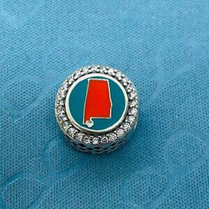 🔥🔥Pandora State Of Alabama Exclusive Charm  Gulf shores Button Charm